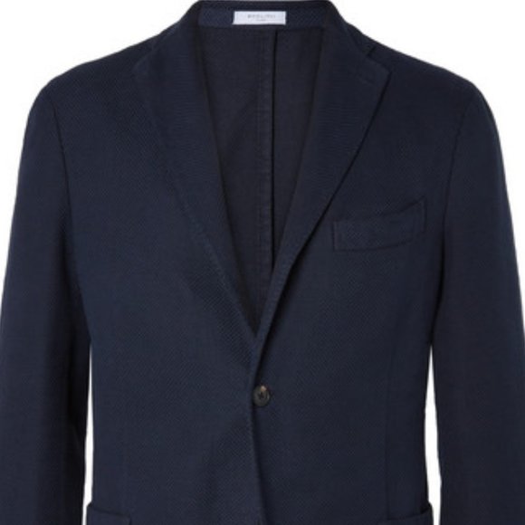 BOGLIOLI ITALY Dover UNSTRUCTURED navy blue cotton BLAZER jacket I58 40 - Picture 3 of 14